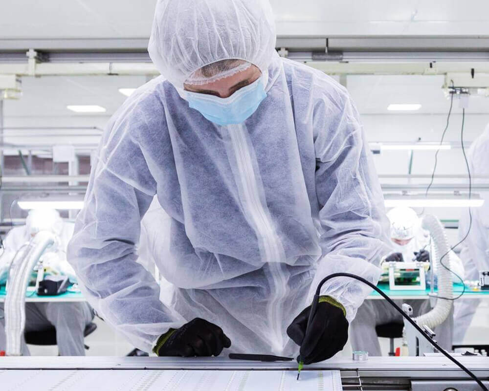 Cleanroom applications featuring JGH's ultra-clean, low-particle contamination control products
